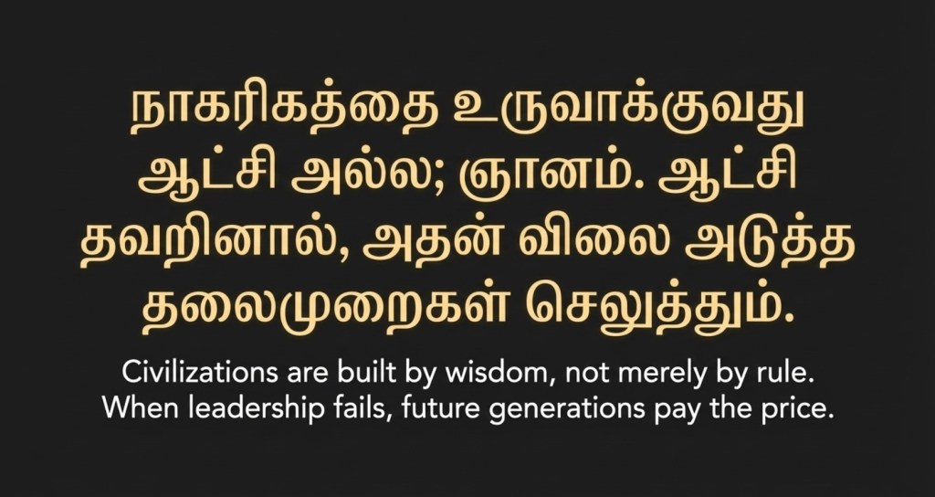 Leadership and the Delay of Civilizational Growth