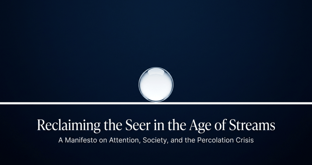 Reclaiming the Seer in the Age of&nbsp;Streams